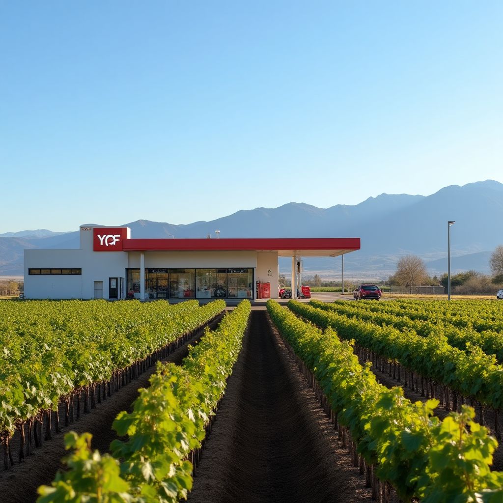 Estación YPF en Mendoza